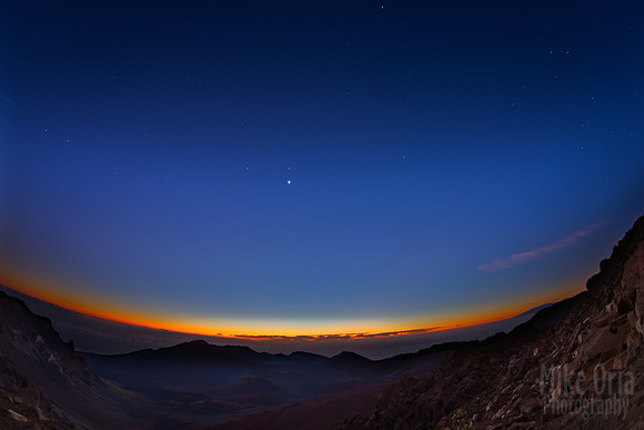 Crater & Twilight Sky