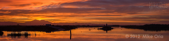 Sunset Over Woodward Island (pano)