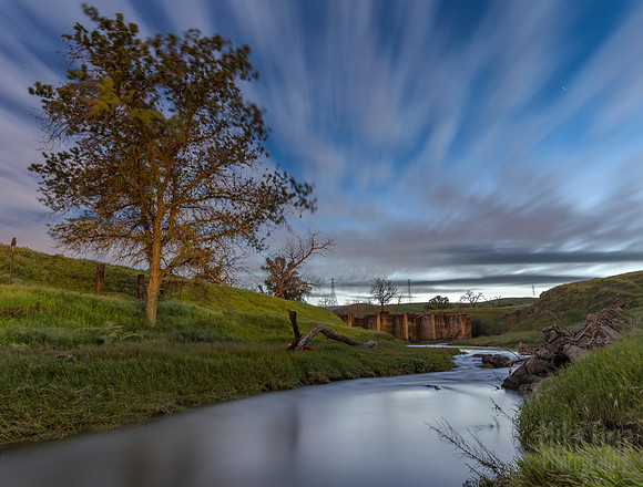 Marsh Creek by Moonlight