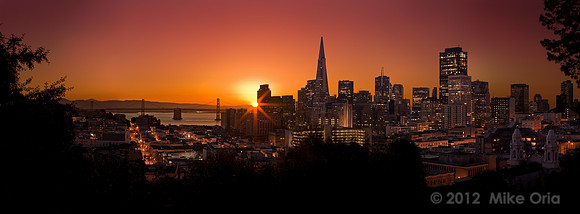 SF Sunrise pano